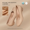 image:imageDREAM PAIRS Womens Chunky Closed Toe Dress Low Block Heels Comfortable Slip On Work Pumps Wedding Casual ShoesNude