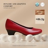 image:imageDREAM PAIRS Womens Chunky Closed Toe Dress Low Block Heels Comfortable Slip On Work Pumps Wedding Casual ShoesRed