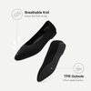 image:imageDREAM PAIRS Womens Knit Ballet Dressy Flats Comfortable Washable Flexible Breathable Casual Classic Work Office Walk Pointed Toe FlatsBlack