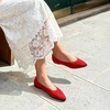 image:imageDREAM PAIRS Womens Knit Ballet Dressy Flats Comfortable Washable Flexible Breathable Casual Classic Work Office Walk Pointed Toe FlatsRed