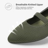image:imageDREAM PAIRS Womens Knit Ballet Flats Pointed Toe Comfortable Dressy Flats for Work Office Shoes Mary Jane FlatsGreen