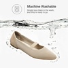image:imageDREAM PAIRS Womens Knit Ballet Flats Pointed Toe Comfortable Dressy Flats for Work Office Shoes Mary Jane FlatsNude