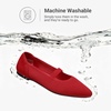 image:imageDREAM PAIRS Womens Knit Ballet Flats Pointed Toe Comfortable Dressy Flats for Work Office Shoes Mary Jane FlatsRed