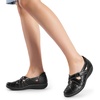 image:imageDREAM PAIRS Womens Loafers Slip On Comfortable Casual Orthopedic Walking Flats Work Shoes Closed Toe Sandals with Arch SupportBlack