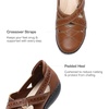 image:imageDREAM PAIRS Womens Loafers Slip On Comfortable Casual Orthopedic Walking Flats Work Shoes Closed Toe Sandals with Arch SupportTan