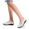 image:imageDREAM PAIRS Womens Loafers Slip On Comfortable Casual Orthopedic Walking Flats Work Shoes Closed Toe Sandals with Arch SupportWhite