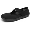 image:imageDREAM PAIRS Womens Mary Jane Ballet Flats Barefoot Knit Wide Toe Box Arch Support Flat Shoes for Women Dressy Casual Office Business Work Travel WalkBlack