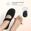 image:imageDREAM PAIRS Womens Mary Jane Ballet Flats Barefoot Knit Wide Toe Box Arch Support Flat Shoes for Women Dressy Casual Office Business Work Travel WalkBlack