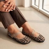 image:imageDREAM PAIRS Womens Mary Jane Ballet Flats Barefoot Knit Wide Toe Box Arch Support Flat Shoes for Women Dressy Casual Office Business Work Travel WalkLeopard