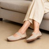 image:imageDREAM PAIRS Womens Mary Jane Ballet Flats Barefoot Knit Wide Toe Box Arch Support Flat Shoes for Women Dressy Casual Office Business Work Travel WalkNude