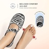 image:imageDREAM PAIRS Womens Mary Jane Ballet Flats Barefoot Knit Wide Toe Box Arch Support Flat Shoes for Women Dressy Casual Office Business Work Travel WalkZebra