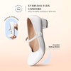 image:imageDREAM PAIRS Womens Mary Jane Chunky Low Heels Comfortable Slip on Dress Shoes for Women Closed Round Toe Casual Cute Work Pumps Flats ShoesWhite
