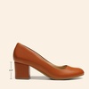 image:imageDREAM PAIRS Womens Pumps Low Chunky Block Heel Dress Shoes Closed Round Toe Comfortable HeelsBrown