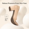 image:imageDREAM PAIRS Womens Pumps Low Chunky Block Heel Dress Shoes Closed Round Toe Comfortable HeelsNude