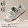 image:imageDREAM PAIRS Womens Retro Lace Up Sneakers AllDay Comfort Lightweight Non Slip Casual Fashion Walking Trainers ShoesGrey White
