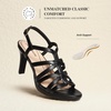 image:imageDREAM PAIRS Womens Strappy Stiletto High Heels Round Toe Platform Dress Shoes Comfortable Ankle Strap Heeled Sandals For Formal Party Wedding Evening DressBlack