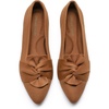 image:imageDREAM PAIRS Flats for Women Pointed Toe Knit Ballet Flats with Bow Foldable Comfortable Dress Shoes for Work Office Business Casual TravelBrown