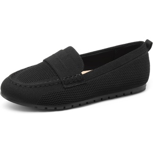 image:imageDREAM PAIRS Loafers for Women Penny Knitted Loafer Casual Comfortable Slip On Flats Work Business Walking ShoesBlack