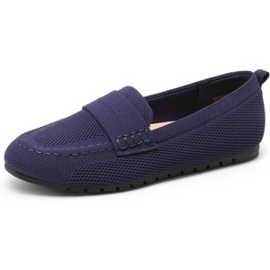 image:imageDREAM PAIRS Loafers for Women Penny Knitted Loafer Casual Comfortable Slip On Flats Work Business Walking ShoesNavy