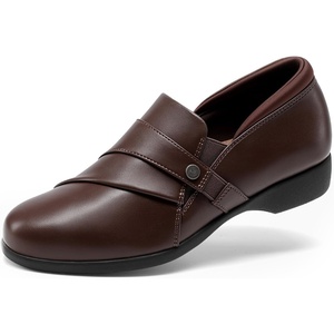 image:imageDREAM PAIRS Loafers for Women Slipon Dressy Comfortable Business Casual Work Office Faux Leather Loafer Shoes with Arch SupportBrown