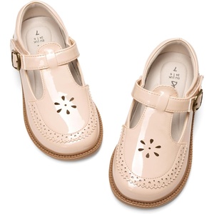 image:imageDREAM PAIRS Toddler Little Girls Mary Jane Dress Shoes  Ballet Flats for Girl School Uniform ShoesNude