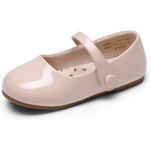 image:imageDREAM PAIRS Toddler Little Girls Mary Jane Dress Shoes Wedding Ballet Flats Round Toe Flower Girl ShoesNude