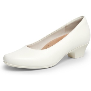 image:imageDREAM PAIRS Womens Chunky Closed Toe Dress Low Block Heels Comfortable Slip On Work Pumps Wedding Casual ShoesWhite