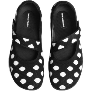 image:imageDREAM PAIRS Womens Mary Jane Ballet Flats Barefoot Knit Wide Toe Box Arch Support Flat Shoes for Women Dressy Casual Office Business Work Travel WalkPolka Dot