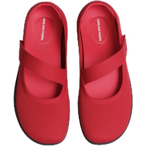 image:imageDREAM PAIRS Womens Mary Jane Ballet Flats Barefoot Knit Wide Toe Box Arch Support Flat Shoes for Women Dressy Casual Office Business Work Travel WalkRed