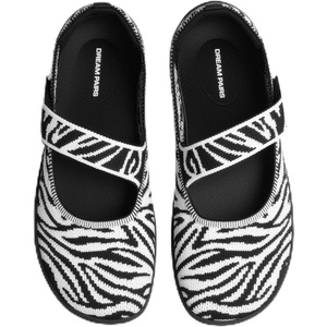 image:imageDREAM PAIRS Womens Mary Jane Ballet Flats Barefoot Knit Wide Toe Box Arch Support Flat Shoes for Women Dressy Casual Office Business Work Travel WalkZebra