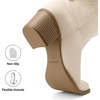 image:imageDREAM PAIRS Cowboy Boots for Women Cowgirl Western Boots Fashion Embroidery Stitched Chunky Heel Mid Calf BootsBeige