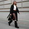 image:imageDREAM PAIRS Womens Fold Over Platform Chunky Heel Boots For Concerts Wear Ruched Mid Calf Slouchy Fashion Boots with Wide Calf FitBlack