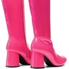 image:imageDREAM PAIRS Womens Gogo Boots Square Toe Chunky Wide Calf Knee High BootsHot Pinkpat