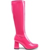 image:imageDREAM PAIRS Womens Gogo Boots Square Toe Chunky Wide Calf Knee High BootsHot Pinkpat