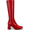 image:imageDREAM PAIRS Womens Gogo Boots Square Toe Chunky Wide Calf Knee High BootsRedPatentPu