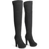 image:imageDREAM PAIRS Womens HIGHPLAT Chunky Thigh High Over The Knee High Heel BootsBlack