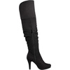 image:imageDREAM PAIRS Womens HIGHPLAT Chunky Thigh High Over The Knee High Heel BootsBlack1