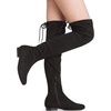 image:imageDREAM PAIRS Womens HIGHPLAT Chunky Thigh High Over The Knee High Heel BootsBlack1