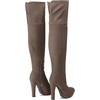 image:imageDREAM PAIRS Womens HIGHPLAT Chunky Thigh High Over The Knee High Heel BootsKhaki