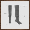 image:imageDREAM PAIRS Womens HIGHPLAT Chunky Thigh High Over The Knee High Heel BootsLightGrey