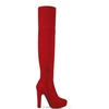 image:imageDREAM PAIRS Womens HIGHPLAT Chunky Thigh High Over The Knee High Heel BootsRed