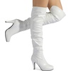 image:imageDREAM PAIRS Womens HIGHPLAT Chunky Thigh High Over The Knee High Heel BootsWhitePu1