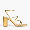 image:imageDREAM PAIRS Womens Heels Chunky Block Strappy Square Open Toe Ankle Buckle 315 Inch Heeled Sandals Wedding Party Dress Prom ShoesGoldpu