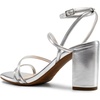 image:imageDREAM PAIRS Womens Heels Chunky Block Strappy Square Open Toe Ankle Buckle 315 Inch Heeled Sandals Wedding Party Dress Prom ShoesSilverpu