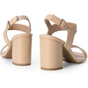 image:imageDREAM PAIRS Womens High Chunky Heels Square Toe Block Ankle Strap 3 inch Comfortable Heeled Sandals For Formal Wedding Party DressNude