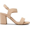 image:imageDREAM PAIRS Womens High Chunky Heels Square Toe Block Ankle Strap 3 inch Comfortable Heeled Sandals For Formal Wedding Party DressNudenubuck