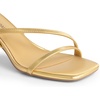 image:imageDREAM PAIRS Womens Low Kitten Heels Strappy Open Square Toe Ankle Strap Sexy Fashion Comfort Dress Shoes Party Heeled SandalsGold