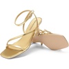 image:imageDREAM PAIRS Womens Low Kitten Heels Strappy Open Square Toe Ankle Strap Sexy Fashion Comfort Dress Shoes Party Heeled SandalsGold
