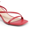image:imageDREAM PAIRS Womens Low Kitten Heels Strappy Open Square Toe Ankle Strap Sexy Fashion Comfort Dress Shoes Party Heeled SandalsRed