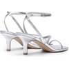 image:imageDREAM PAIRS Womens Low Kitten Heels Strappy Open Square Toe Ankle Strap Sexy Fashion Comfort Dress Shoes Party Heeled SandalsSilver